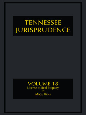 cover image of Tennessee Jurisprudence
